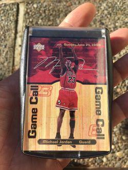 Michael Jordan game call card