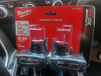 Milwaukee m12 batteries $120