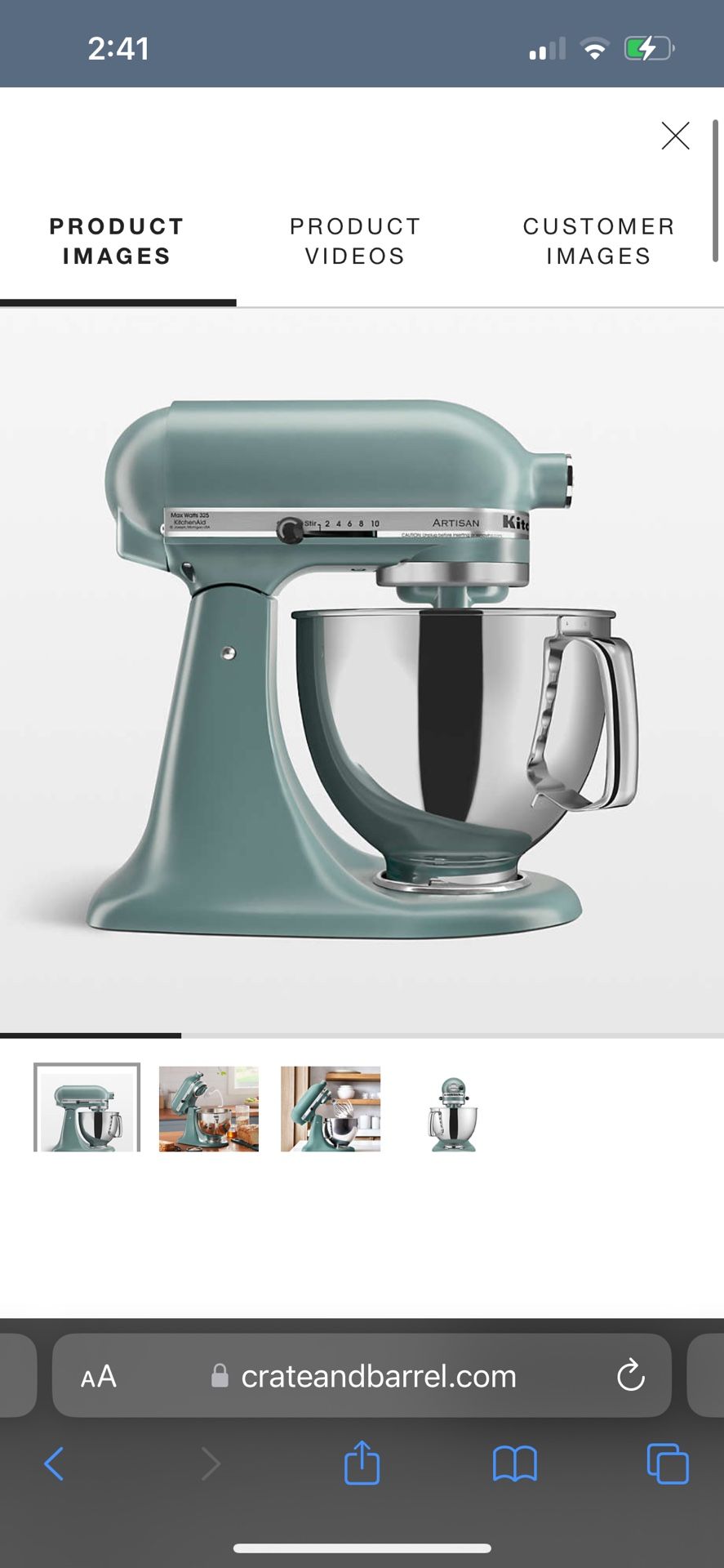 KitchenAid ® Artisan® Series Matte Milkshake 5-Quart Tilt-Head Stand Mixer
