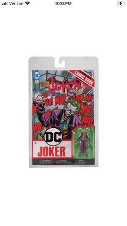 McFarlane DC Page Punchers Joker Action Figure & Comic Book (Rebirth)