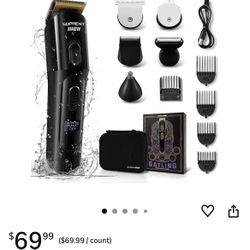 🆕 In 📦 Hair Trimmer for Men1️⃣6️⃣Pieces Mens Grooming Kit with Electric Hair Trimmer,Mustache Body Face,IPX7Waterproof,Premium Gift,Suitable for Hai