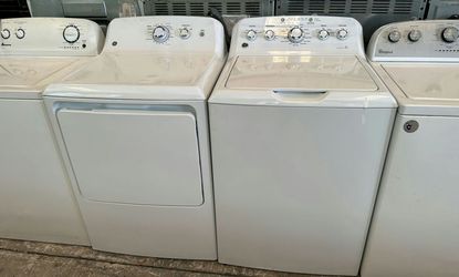 GE Basic Washer Dryer Set – Top Load Agitator