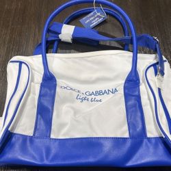 Dolce Gabbana Light Blue Duffel Bag