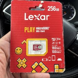 Lexar  Micro SD card SDXC  256gb Brand New Sealed 20$$$