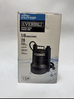 💧 1/6 HP Submersible Utility Pump – Perfect for Water Removal (Retail $127)