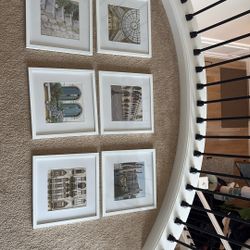 White Framed  Images