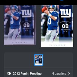 Eli Manning 2012 Panini Prestige 