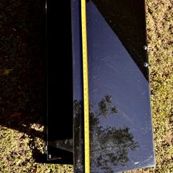 48”x23” Black Glass Tv Stand