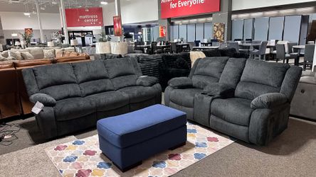 💞OM 💞  Brand New Living Room Reclining Sofa and Loveseat