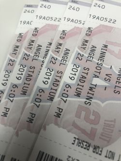 Angels tickets too tonight’s game