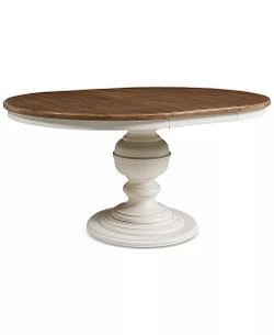 Wooden Extendable Round Dining Table