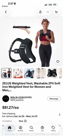 Zelus weight vest unisex