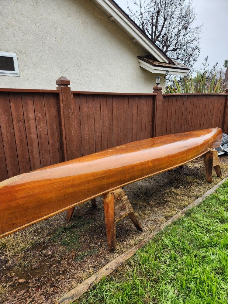 17ft Cedar Strip Canoe