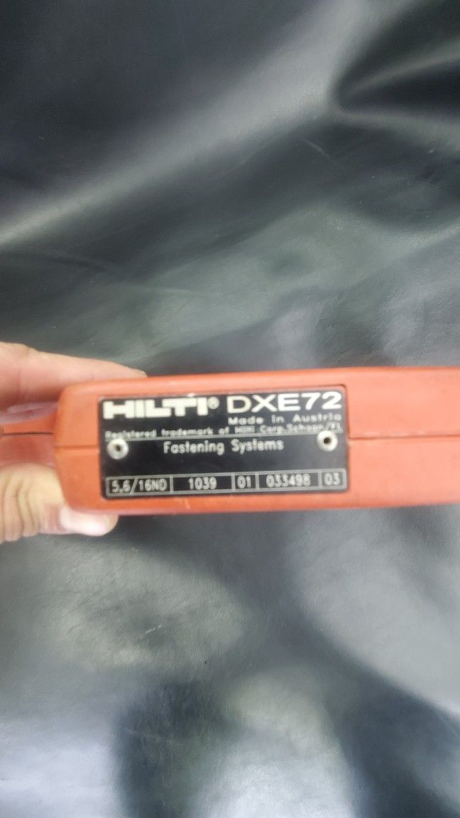 Hilti DX E72 Powder Actuated Nailer Nail Gun Tool W/ Case for Sale in