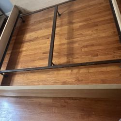 King Size Metal Bed frame And Twin Box springs