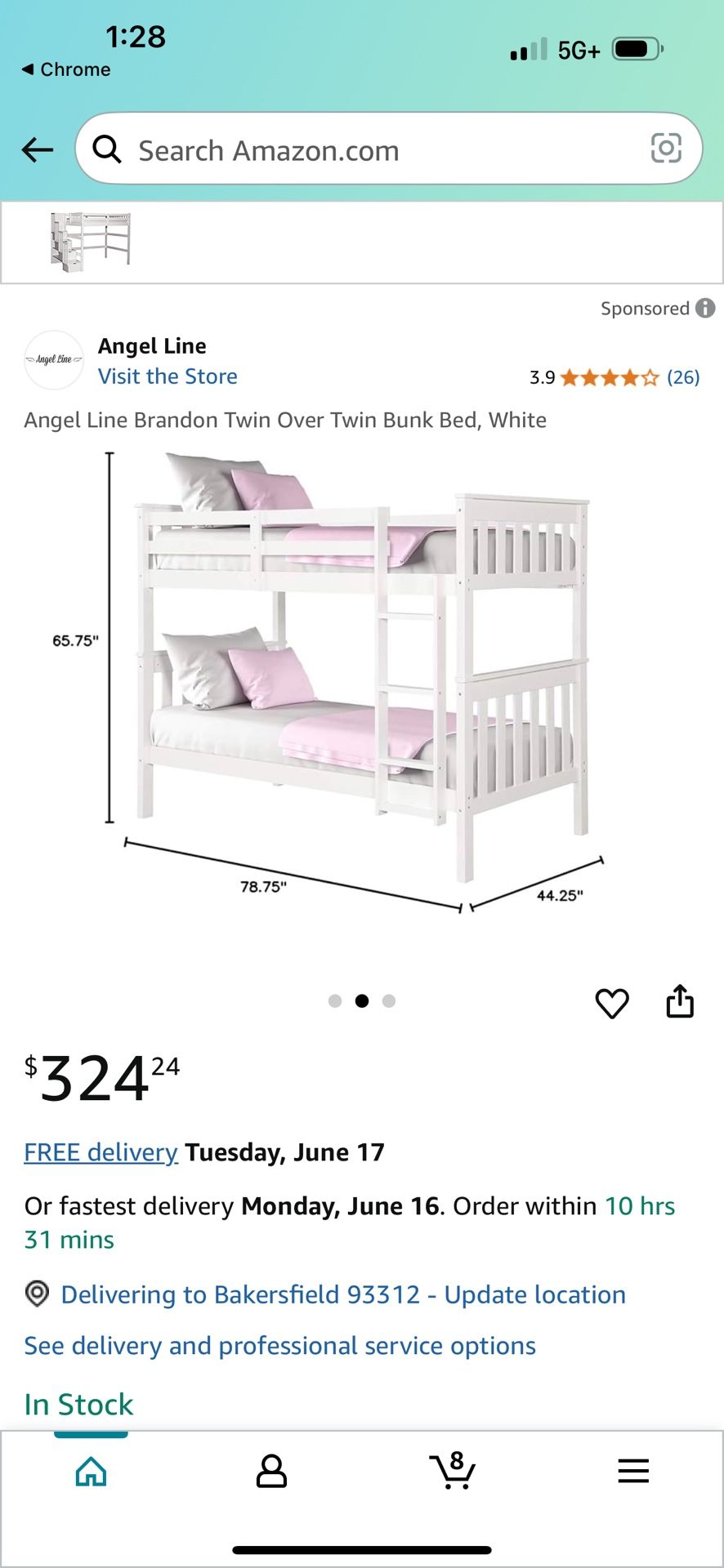 Bunk Bed White