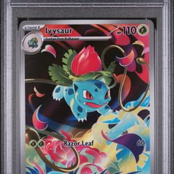 2025 POKEMON MEG EN IVYSAUR ILLUSTRATION RARE PS #134 PSA 9