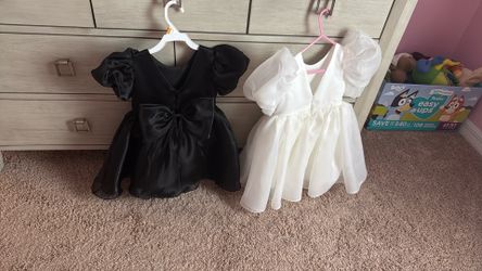 Black and white toddler dress bundle