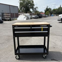 Husky 36 in 3 Drawer Tool Cart