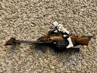Star Wars 1997 Biker Scout Speeder Bike Hasbro Action Figure