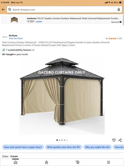 Gazebo curtains only