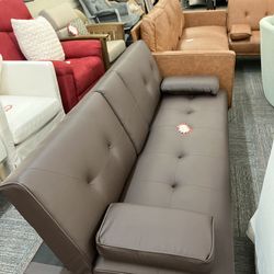 Faux Leather Futon, Espresso, Brand new and assembled 
