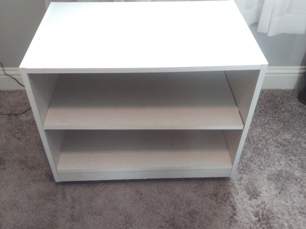 White Bedstand Shelf