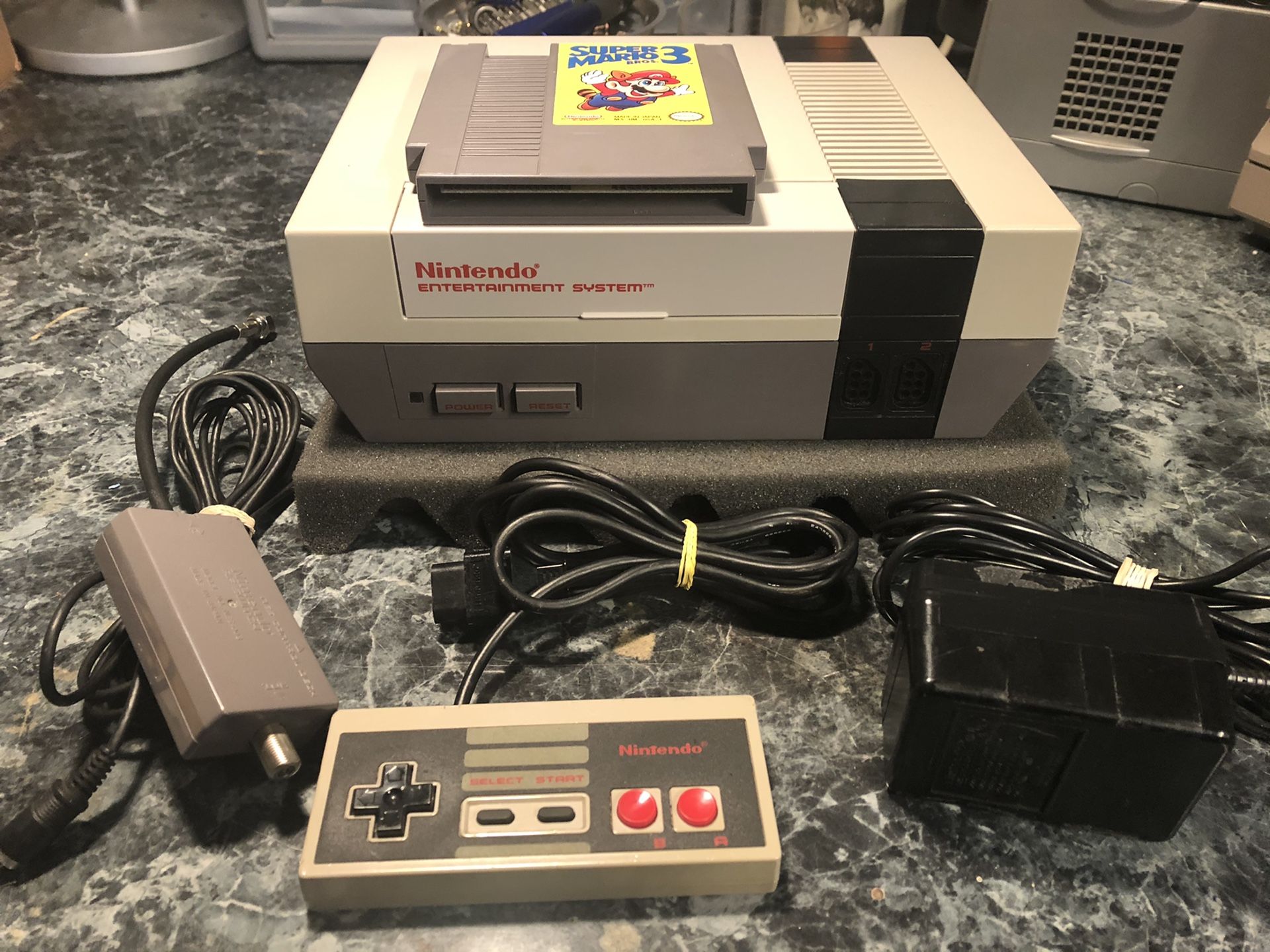 Nintendo NES with Super Mario Bros 3