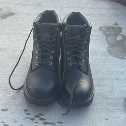 Timberlands Leather Boots BLACK