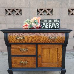 Beautiful Black Antique Chest