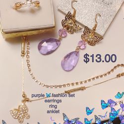 Fashion Butterfly 🦋 Anklet Set
