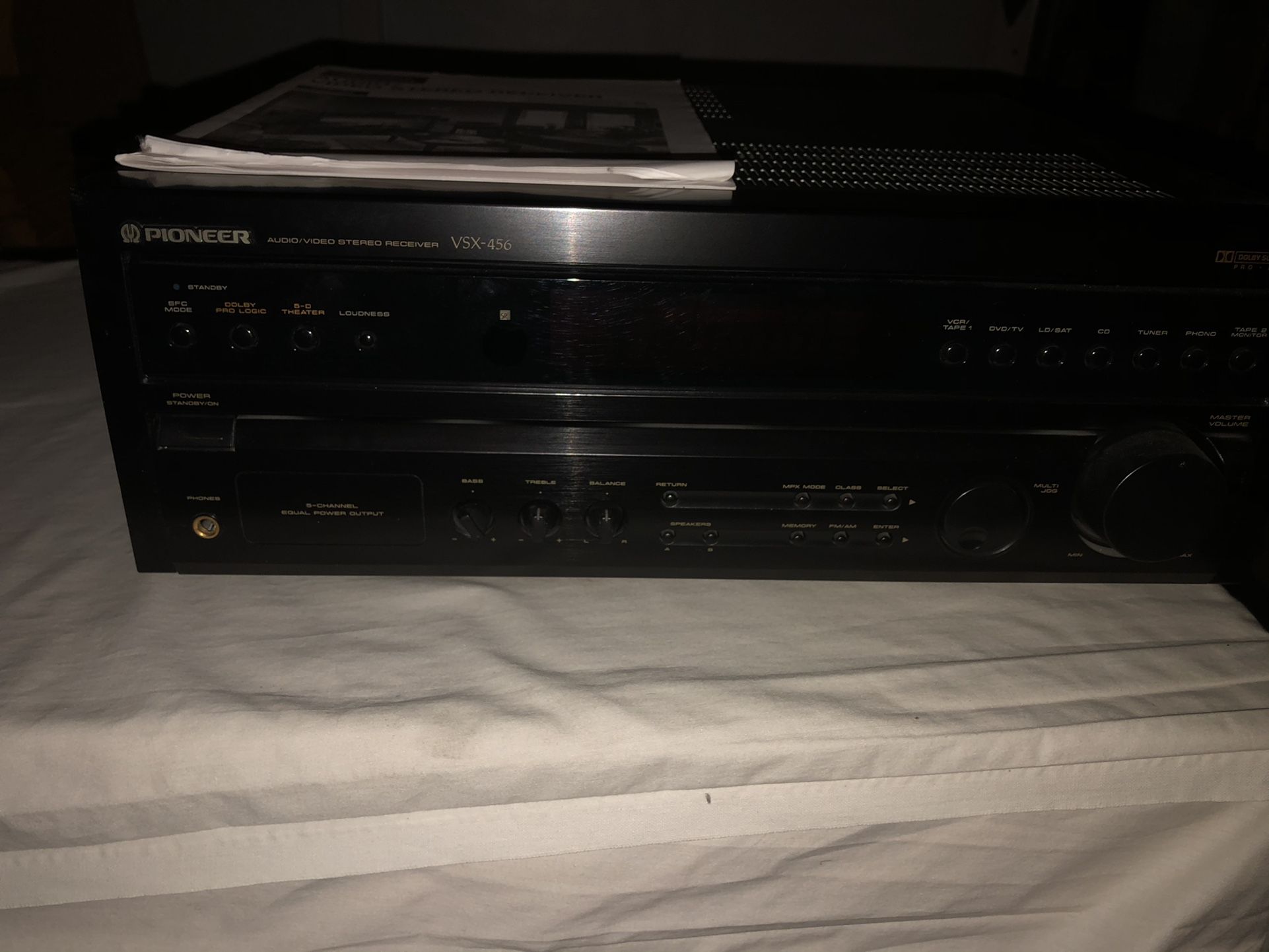 Pioneer Audio Stereo Receiver 
