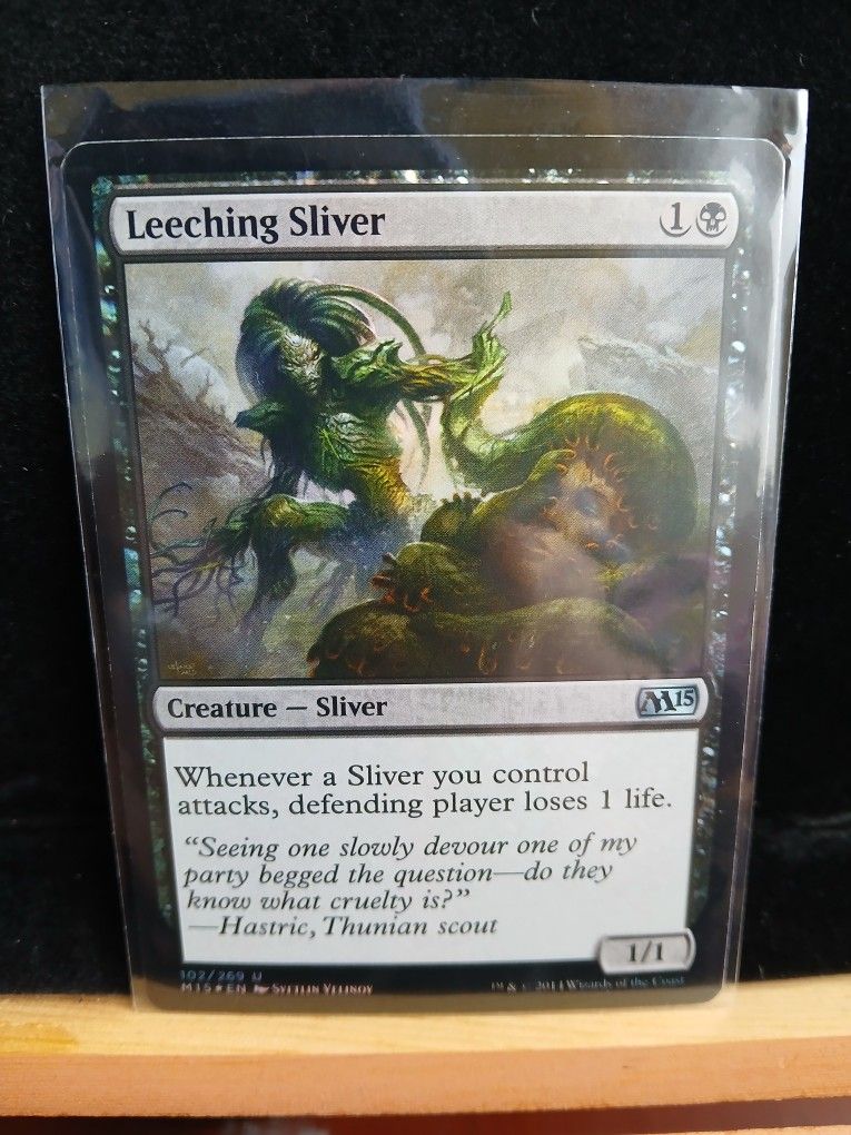 MTG (FOIL) Leeching Sliver - Magic 2015 (M15) Magic The Gathering