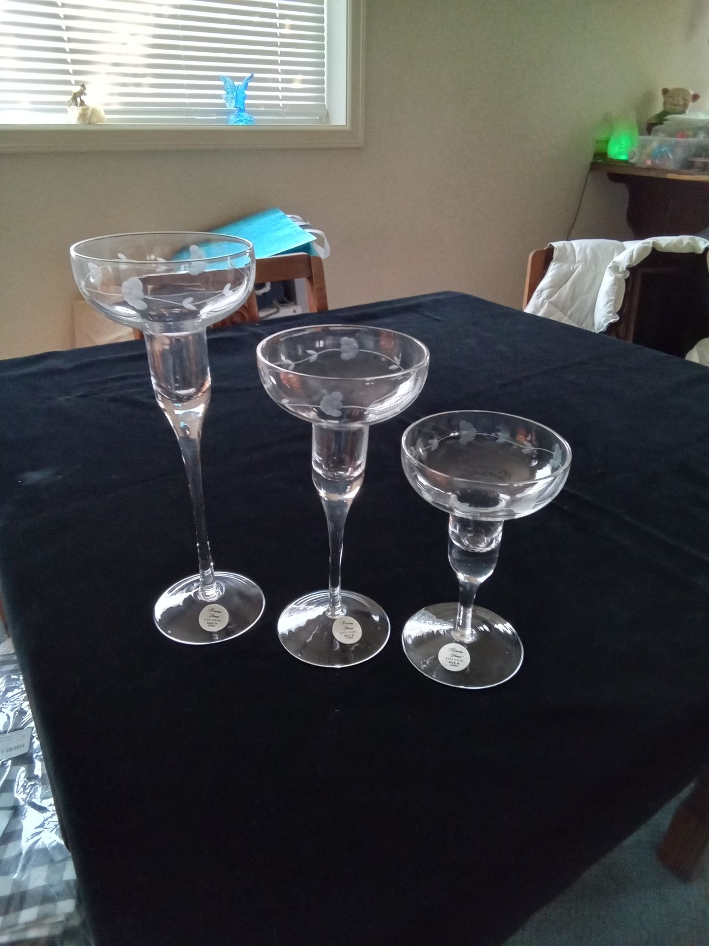 Princess House Heritage Tiered Candlestick Set