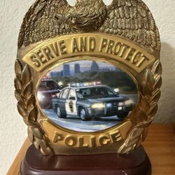 Police Metal Badge Plaque 