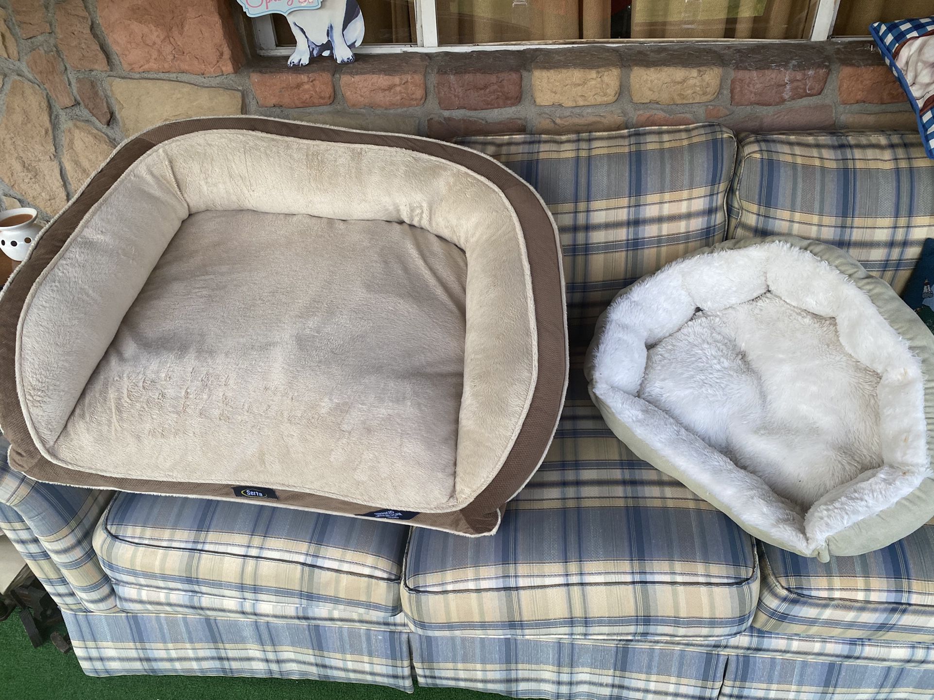 Large Dog Bed And Smaller Dog Bed