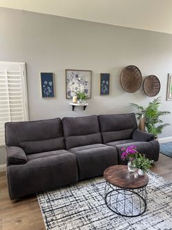 Grey Reclining Couch