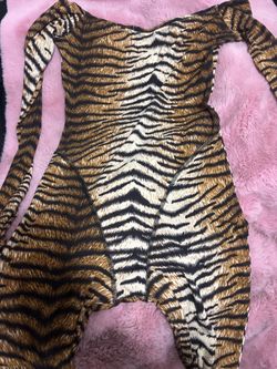 Women’s tiger print jumpsuit