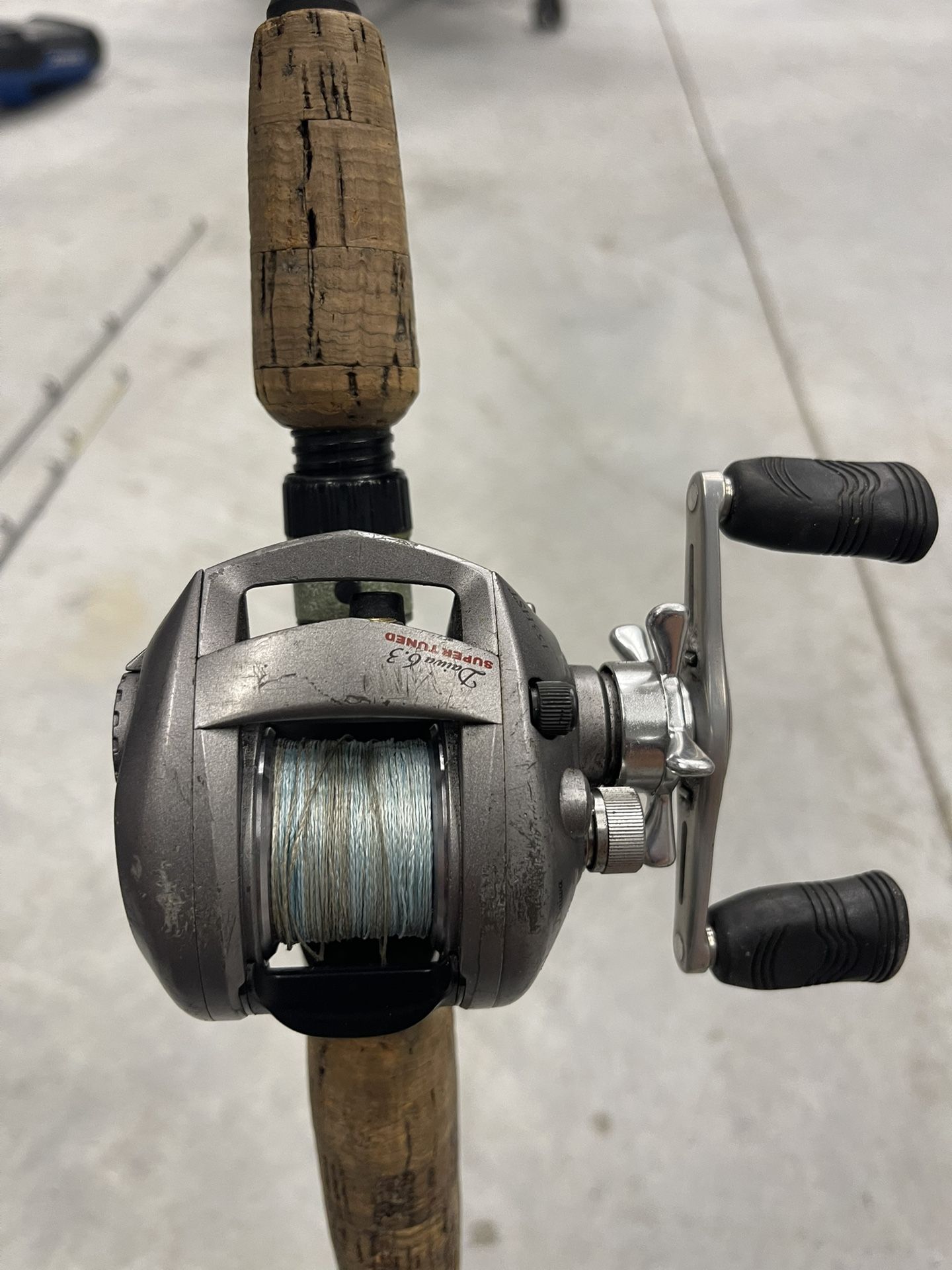 Daiwa Advantage 153HST Bait Caster on 7’ Bass Pro Shop Pro Bionic Blade with damaged eye. #6