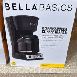 Bella Basics 12 Cup Programmable Coffee Maker