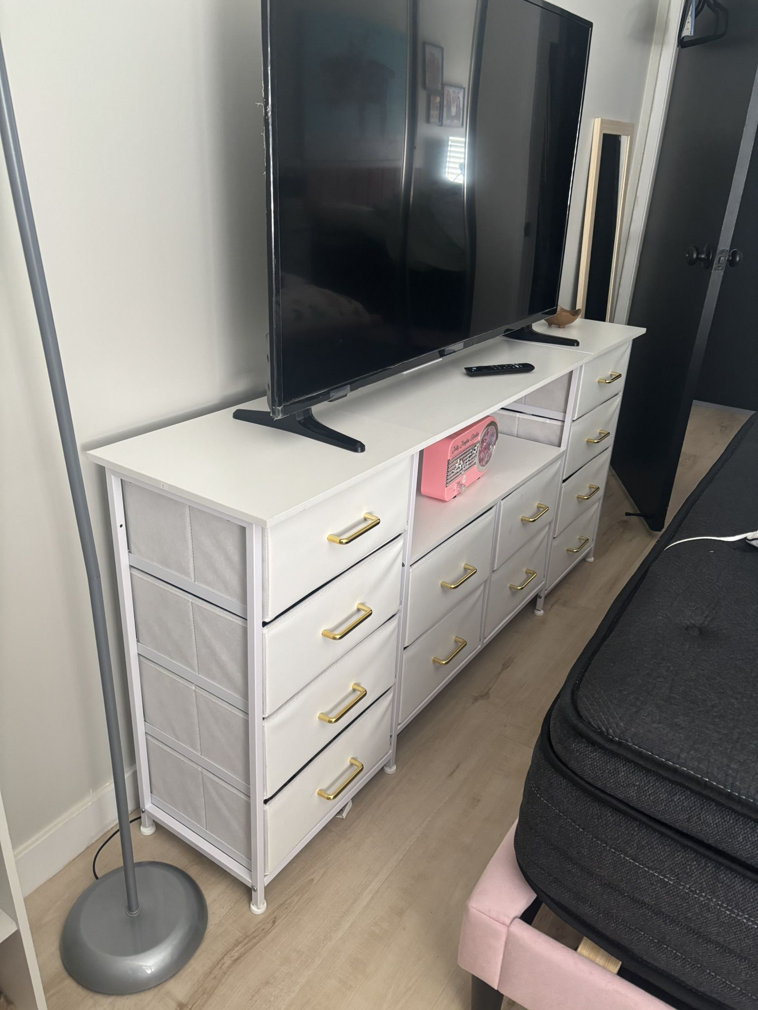 Dresser With Electric Outlet And USB On Top 