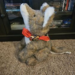 Kathy's Kreations Howling Coyote With Red Bandana