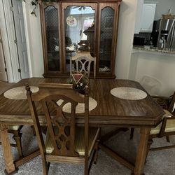 Dinning Table and China Cabinet 