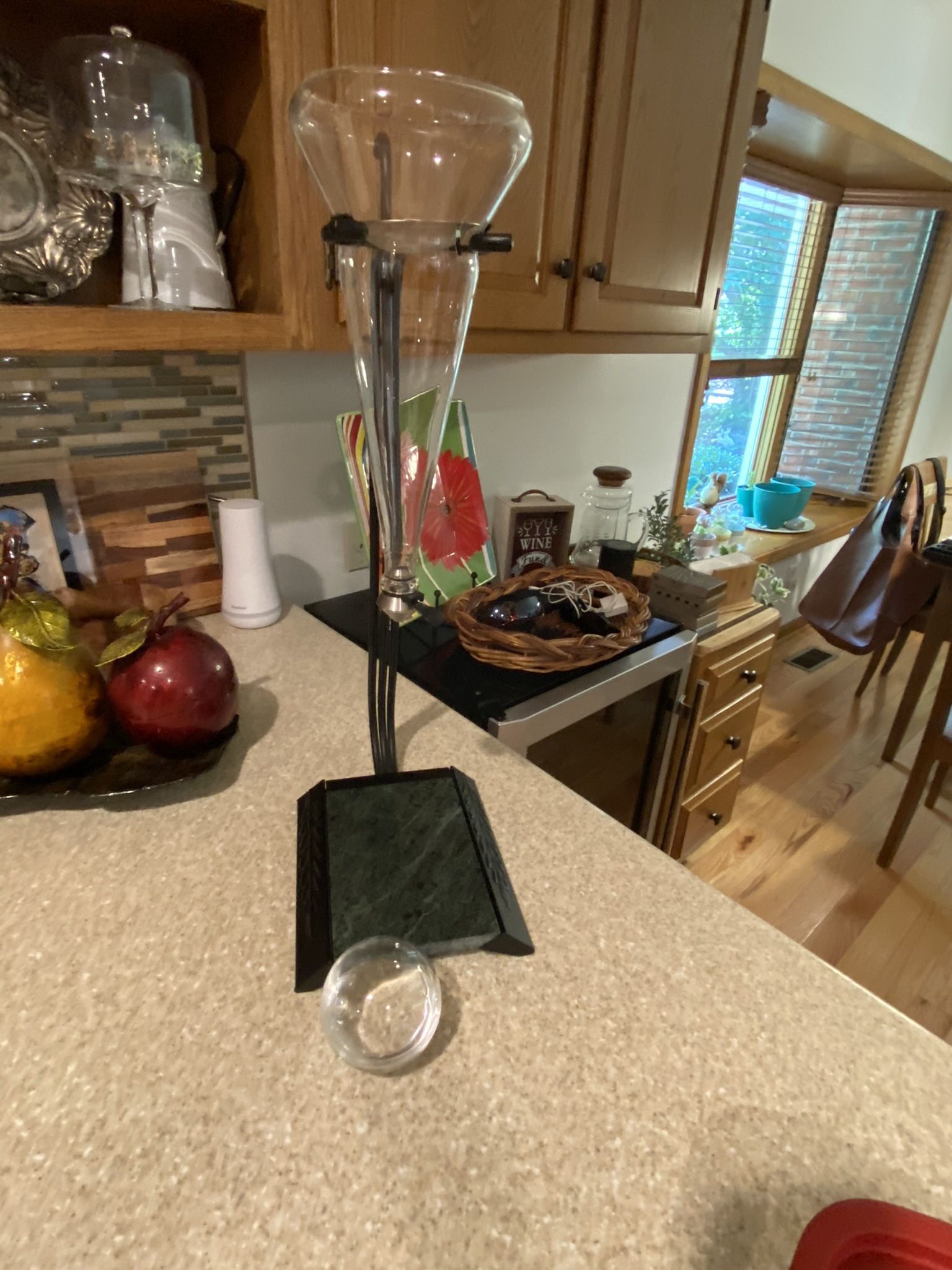 COOPER'S HAWK GRAPEVINE WINE DECANTER