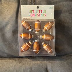 New My Little Christmas Hobby Lobby 8 Mini Football Holiday Ornaments Decorations