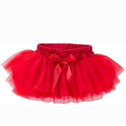  Baby Girl Red Tutu Skirt Toddler Ruffled Size 0-3 Months 