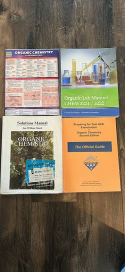 Organic chemistry book lot