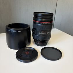 Canon EF 24-70 f2.8 Camera Lens w/ Hoya Filter