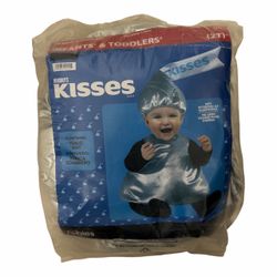 Hershey’s Kisses Baby/Toddler Halloween Costume.  Size 2T .   *Tunic * Hat (New) . Child’Costume.