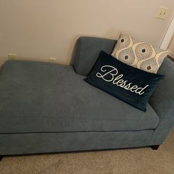 Blue Chaise Lounge Chair